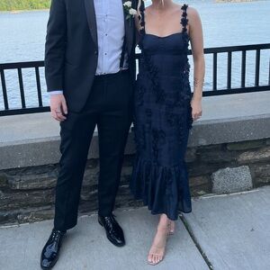 Petal & Pup Navy Midi Dress